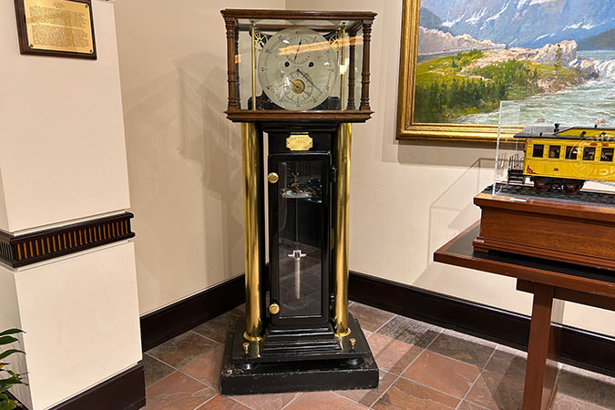  Precision eight-day astronomical regulator floor clock, built circa 1904 