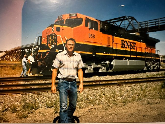 Dannewitz was one of the first employees to participate in the locomotive engineers training program in Minot. 